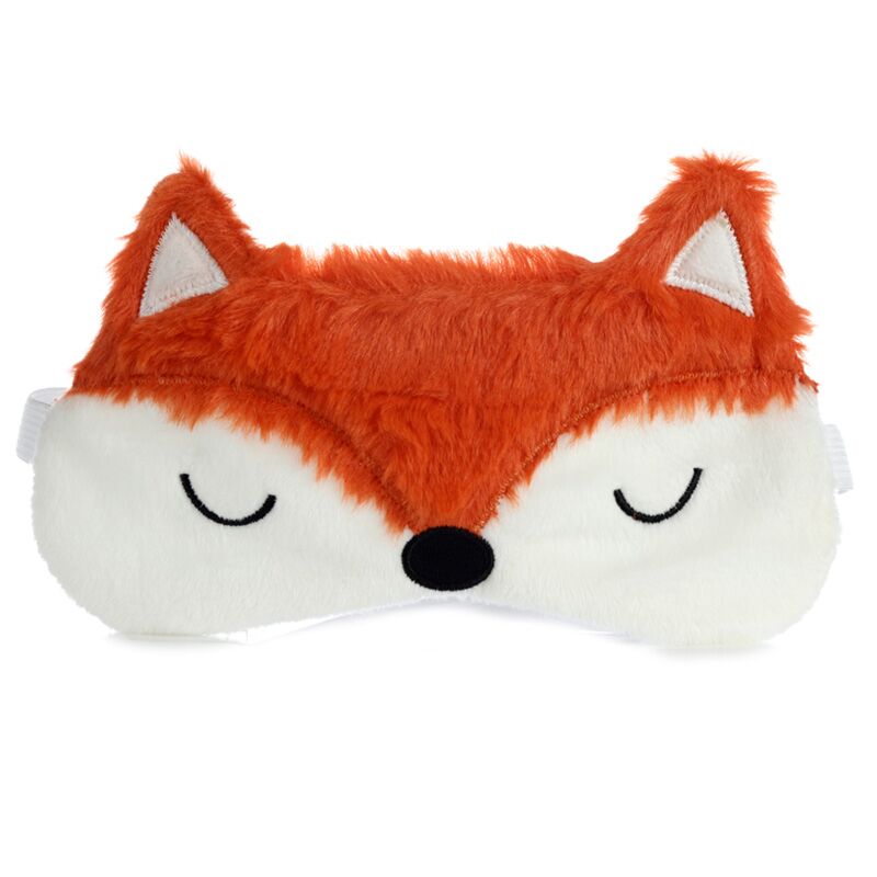 Pluche vos slaapmasker