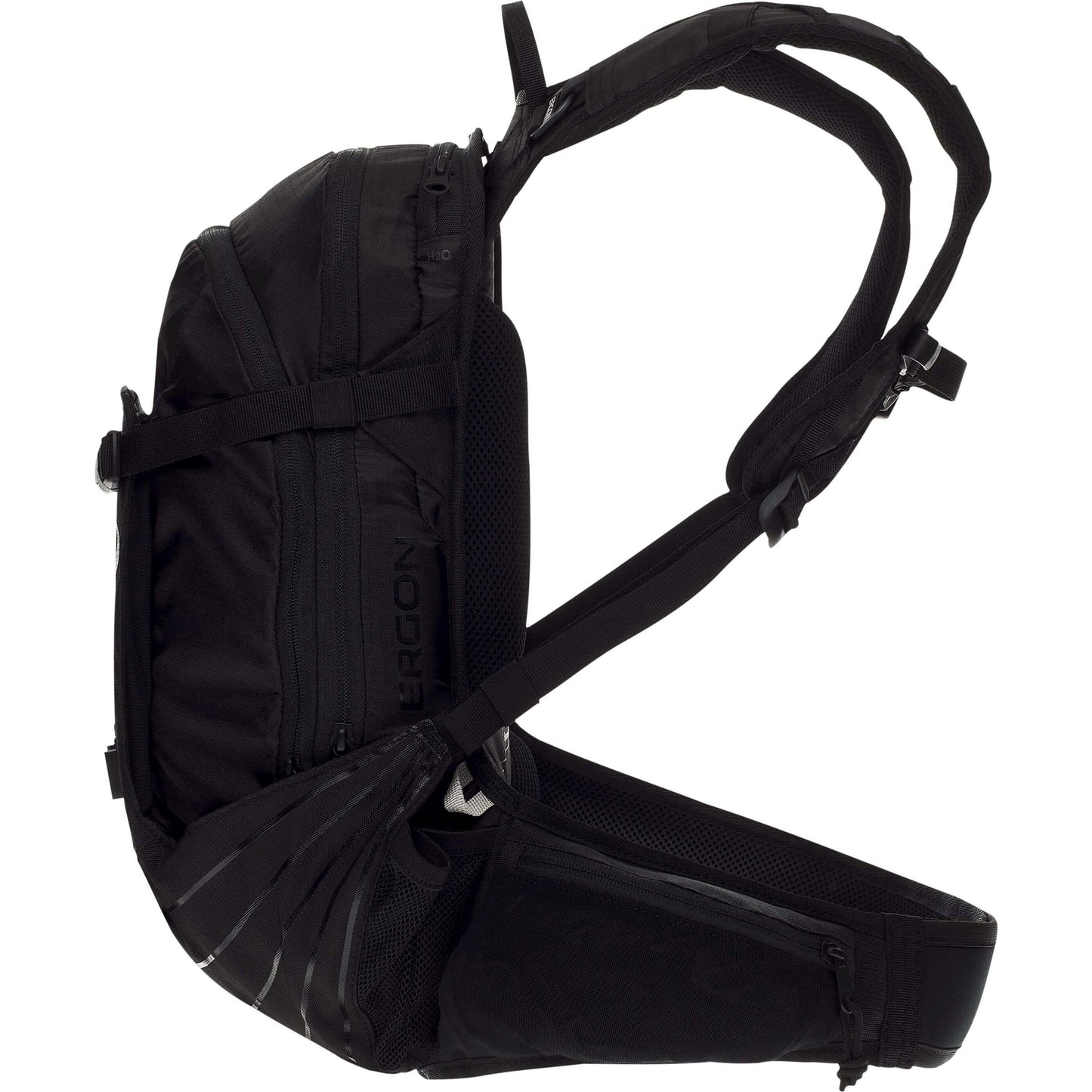 Ergon BA2 Zwart - Compacte AllMountain rugzak voor actiecamera's, verstelbaar draagsysteem, 10L capaciteit