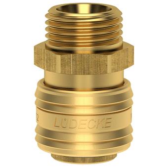Lüdecke ludecke snelkoppeling 3 8 bu.dr.mes.dn7.2 (euro10)
