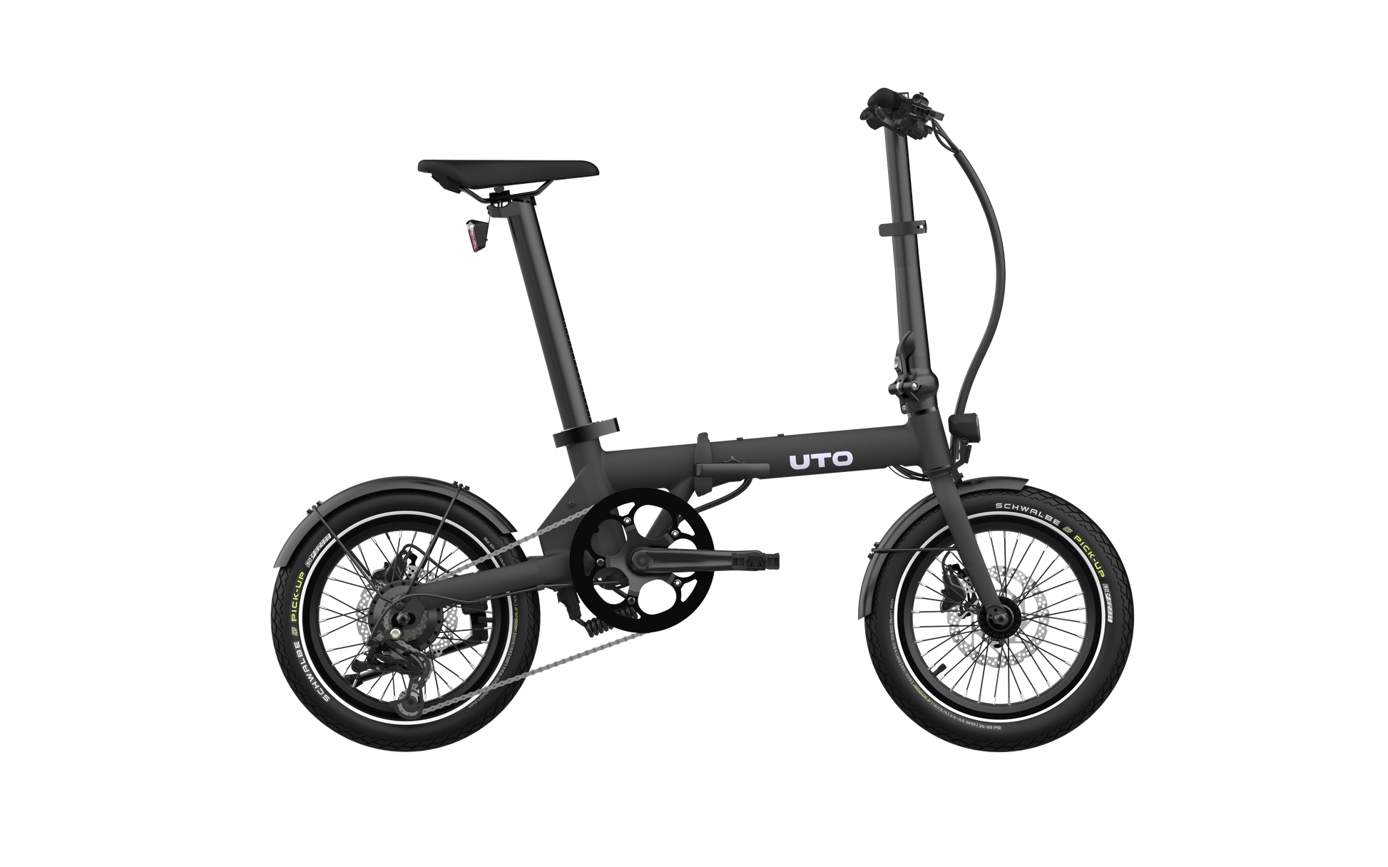 Uto elektrische vouwfiets og16 v0 zwart