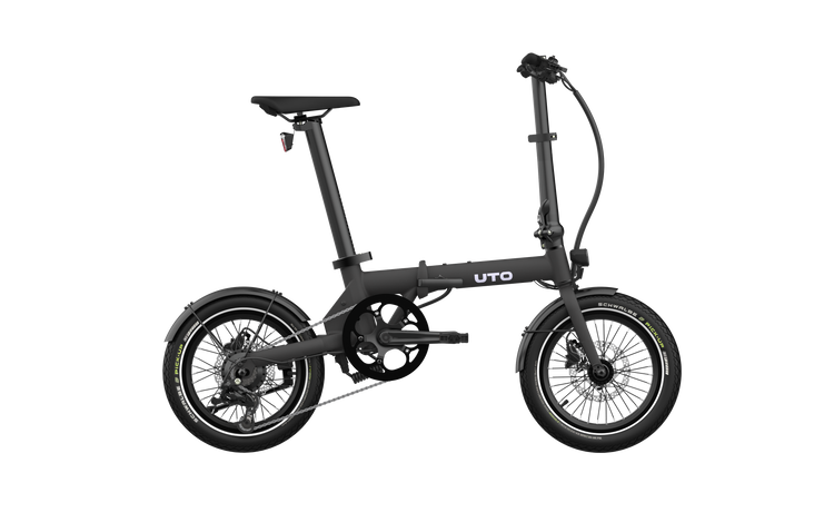 Uto elektrische vouwfiets og16 v0 zwart