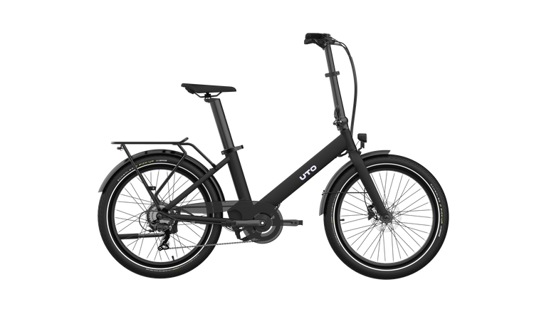 Uto elektrische compactfiets og24 v1 zwart