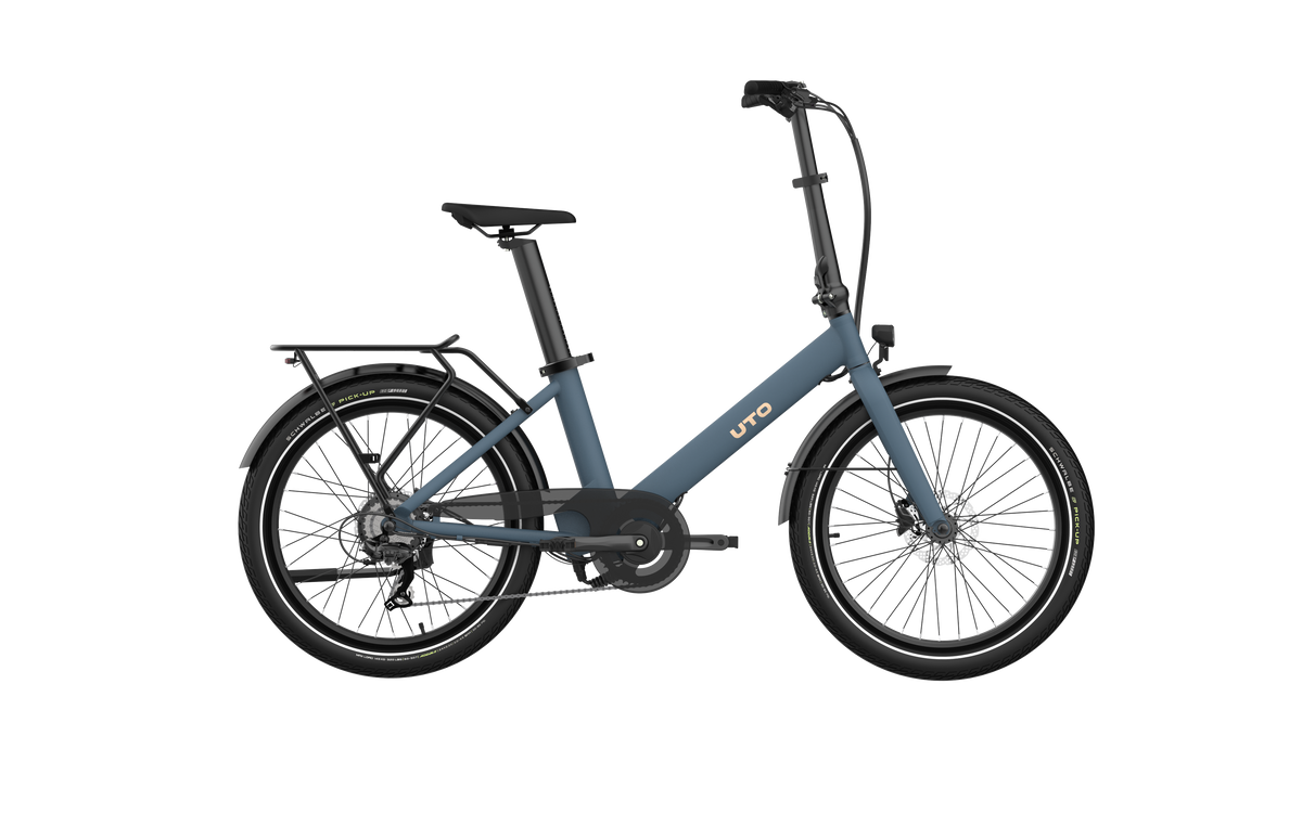 Uto elektrische compactfiets og24 v1 blauw