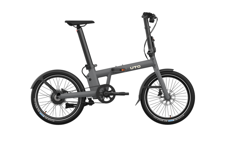 Uto elektrische vouwfiets pro20 v2 grijs
