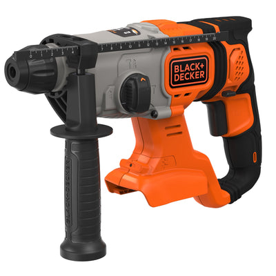 Black+decker bcd900b 18v 1.2j sds+ boorhamer | zonder accu | zijhandgreep | dieptestop | 6mm betonboor - bcd900b-xj
