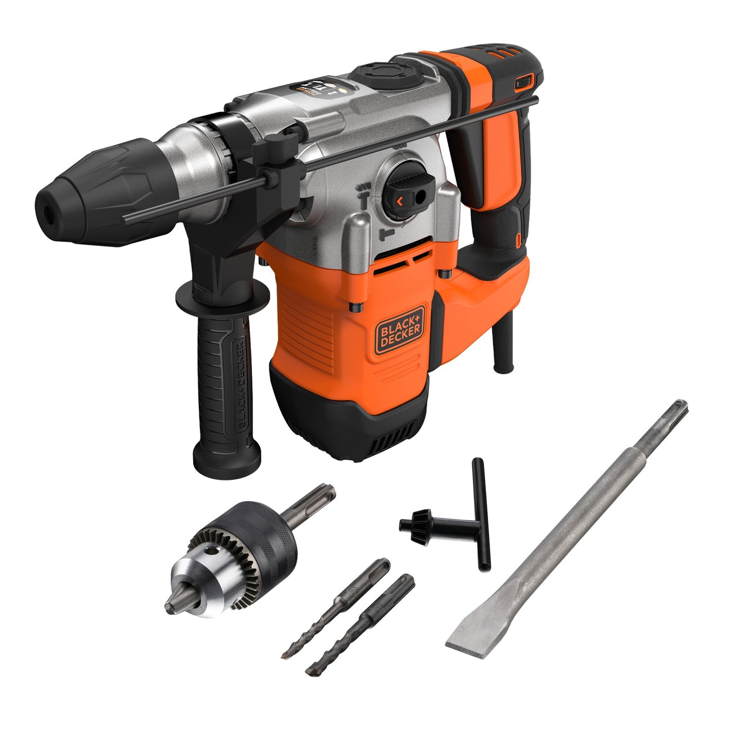 Black+decker behs03k 1250w 3.7j sds+ boorhamer | in koffer - behs03k-qs