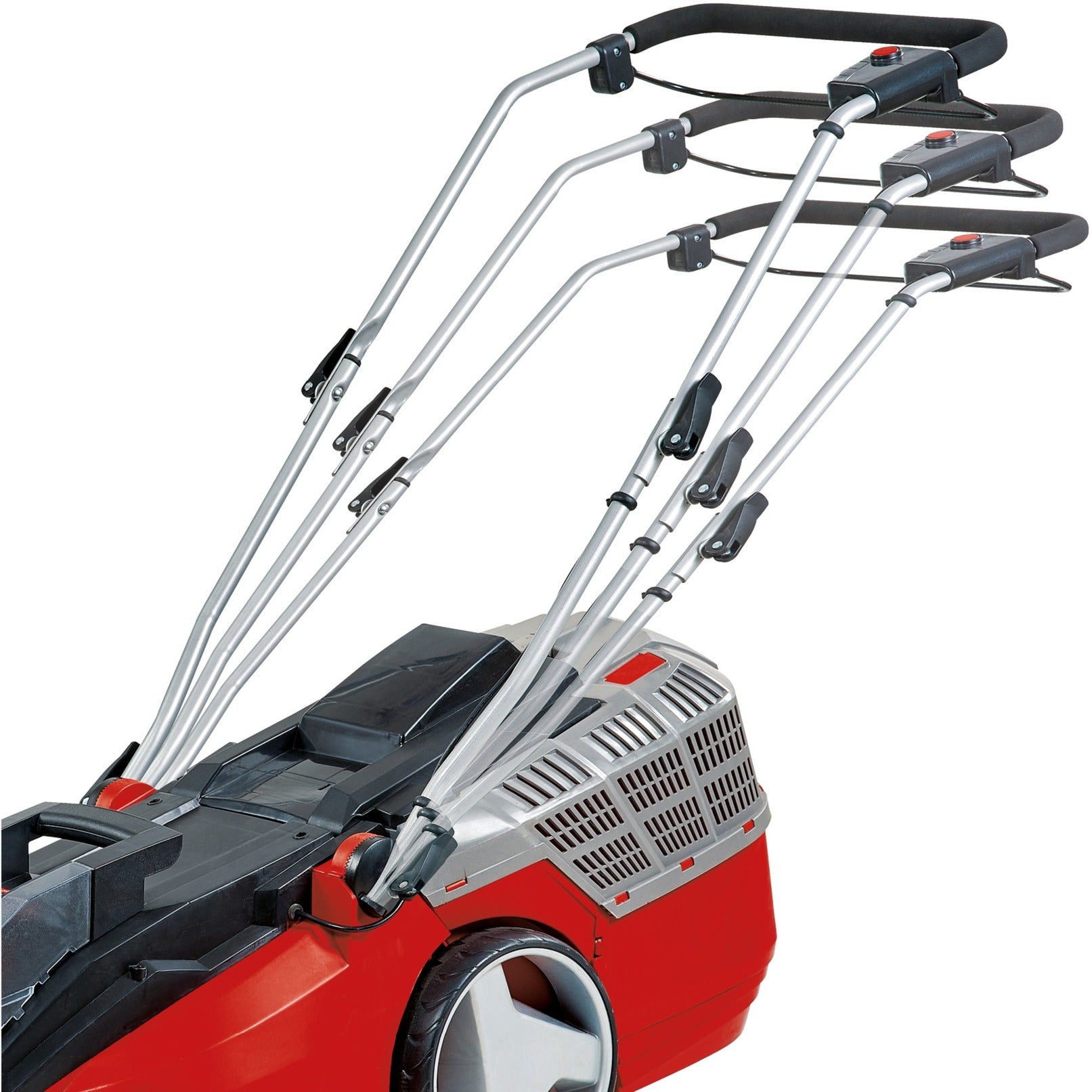 Einhell accu grasmaaier ge-cm 43 li m kit (rood zwart, accu inbegrepen)