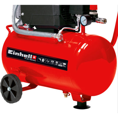 Einhell compressor tc-ac 190 24 8 (rood)
