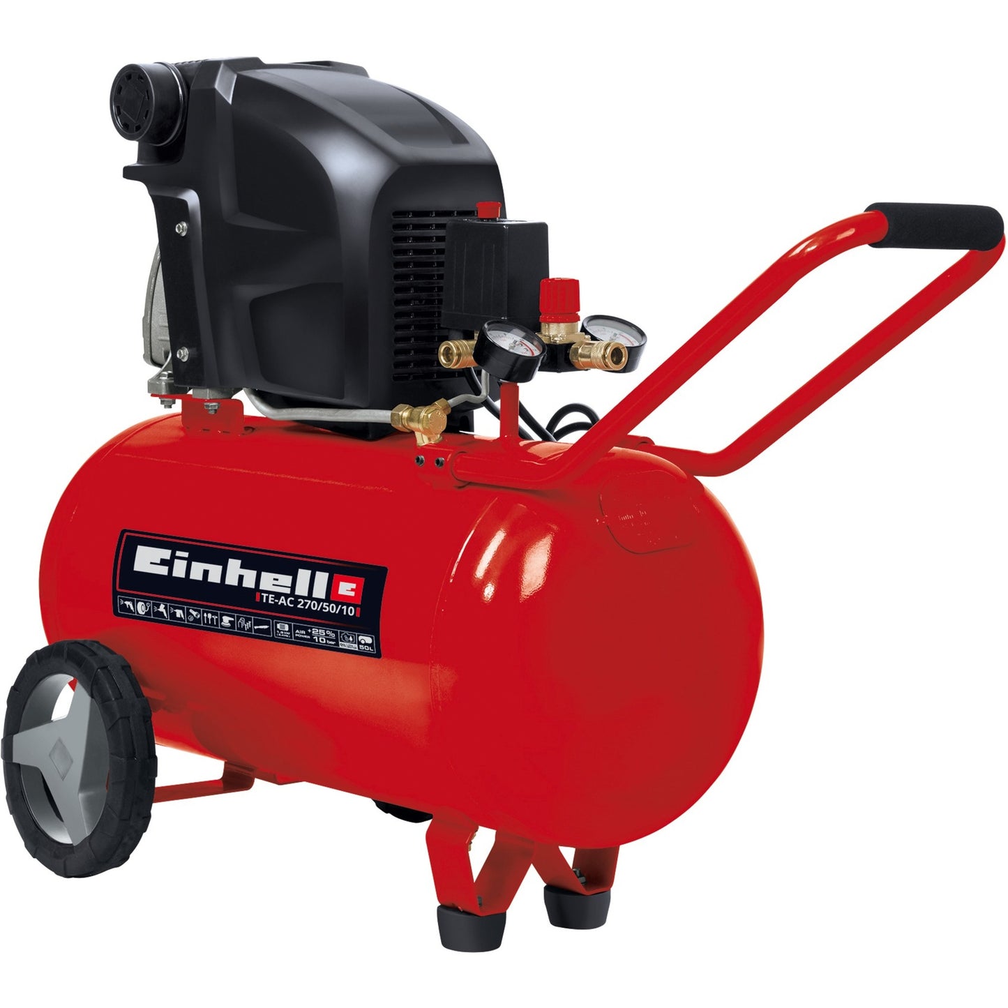 Einhell compressor te-ac 270 50 10 (rood)
