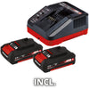 Einhell te-cd 18 48 li-i (2x2.0ah) klopboormachine klopboorschroevendraaier (zwart, koffer, oplader en 2 accu's inbegrepen)
