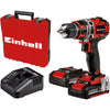 Einhell te-cd 18 50 li bl schroefboor (zwart rood, koffer, snellader en 2 accu's inbegrepen)