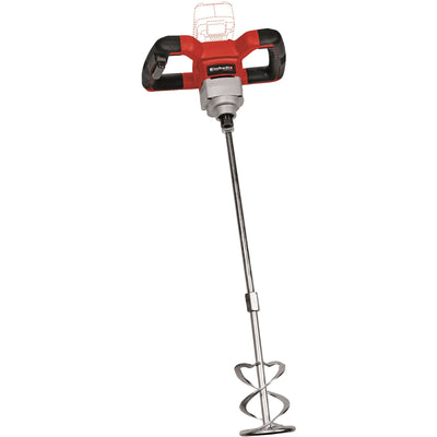 Einhell verf- en mortelmenger te-mx 18 li - solo roerwerk (rood zwart, accu en oplader niet inbegrepen)