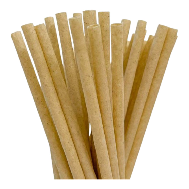 Equo suikerriet rietje extra lang 6x250mm. (250 stuks)