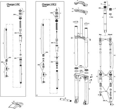 Rockshox verende voorvork boxxer ultimate susp.fork rs boxxer ult. 29 boost 48mm red