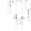 Rockshox verende voorvork judy silver tk susp.fork rs judy sil.tk 120mm black