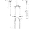 Rockshox federgabel rudy ultimate race day 2 xplr rs suspension fork rudy u 700c 40mm 45off red