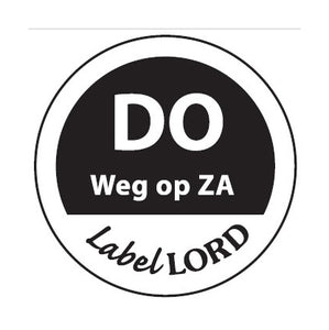 Daymark etiket donderdag weg op zaterdag (500 stuks)