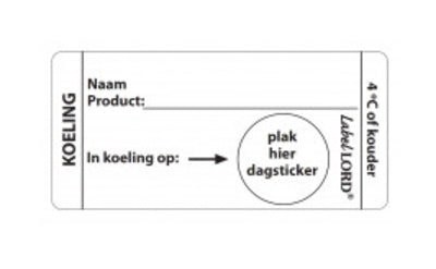 Daymark etiket koeling (250 stuks)
