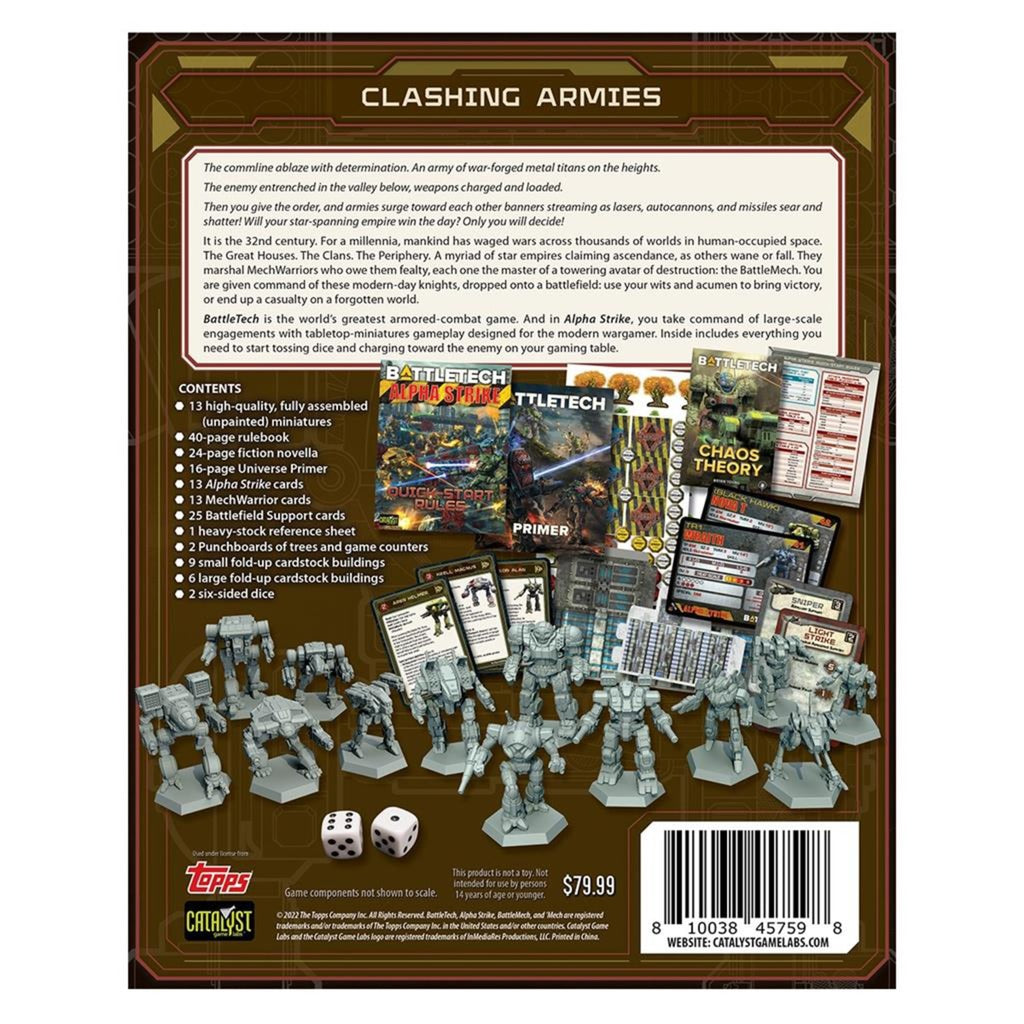 European player network battletech: alpha strike box set bordspel (engels, 1 - 2 spelers, 120 minuten, vanaf 12 jaar)