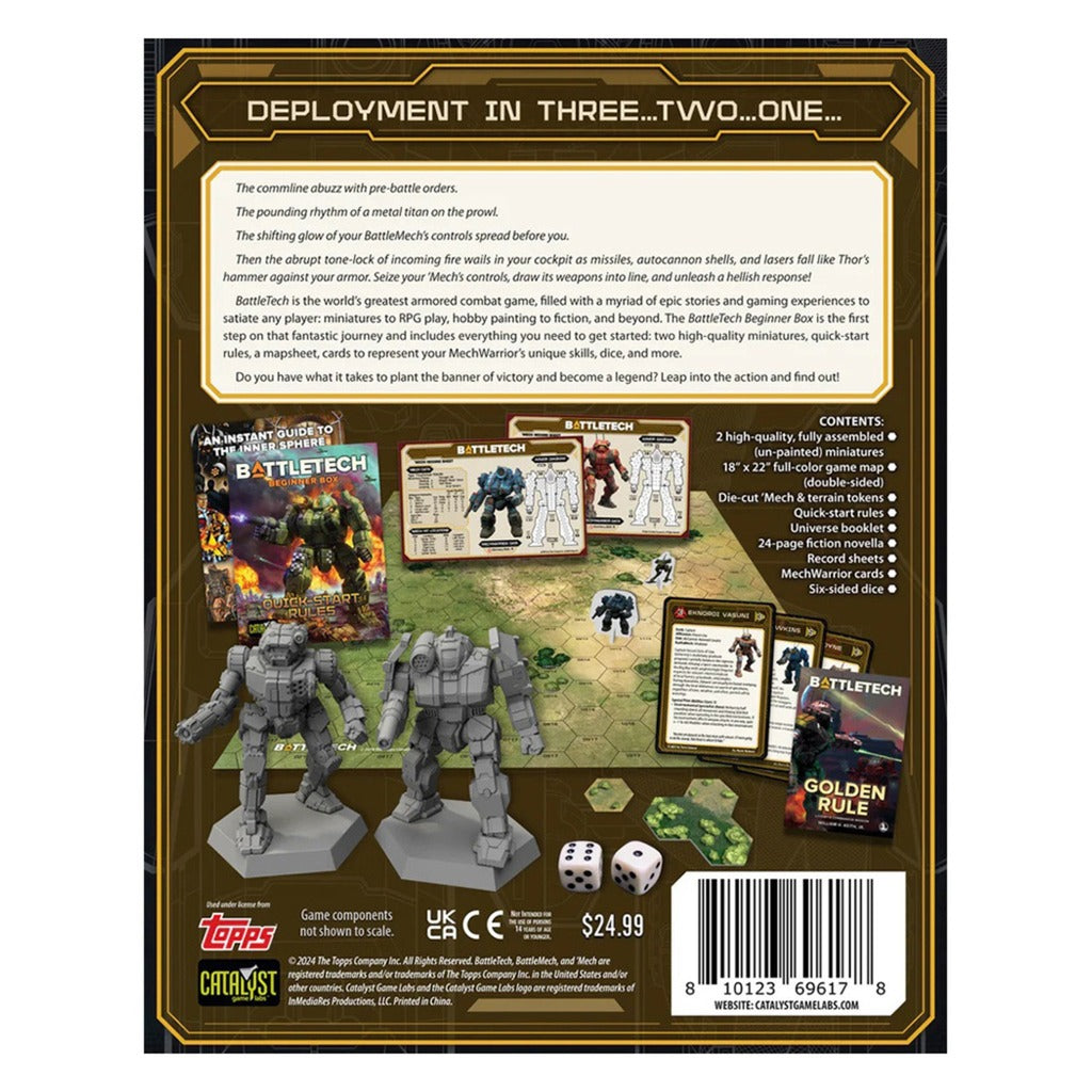 European player network battletech: beginner box (40th anniversary) bordspel (engels, 1 - 2 spelers, 120 minuten, vanaf 12 jaar)