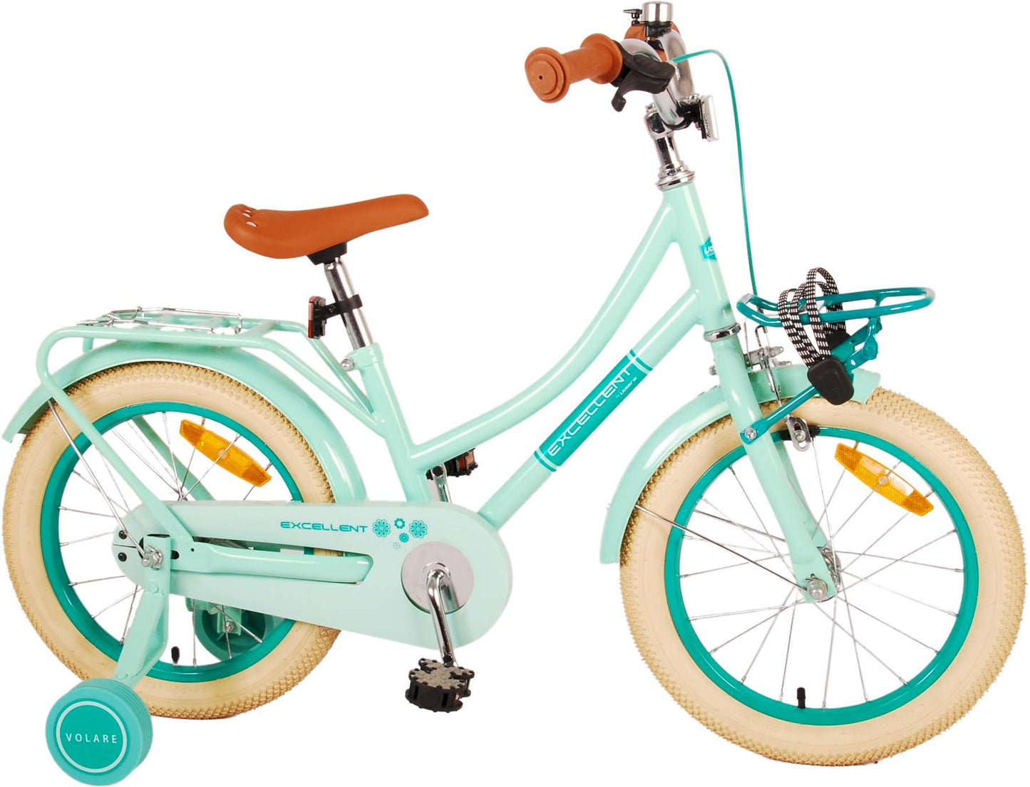 Volare Excellent Kinderfiets - Meisjes - 16 inch - Groen - 95% afgemonteerd