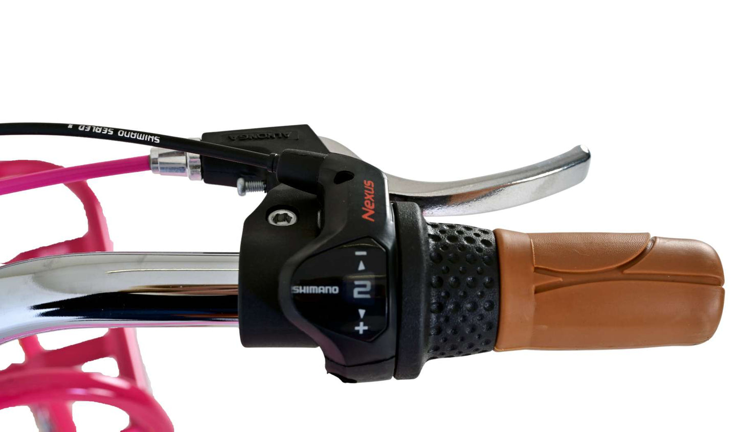 Volare Excellent Kinderfiets - Meisjes - 24 inch - Roze - 3 Versnellingen