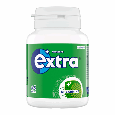 Extra spearmint bottle (6x 46 stuks)