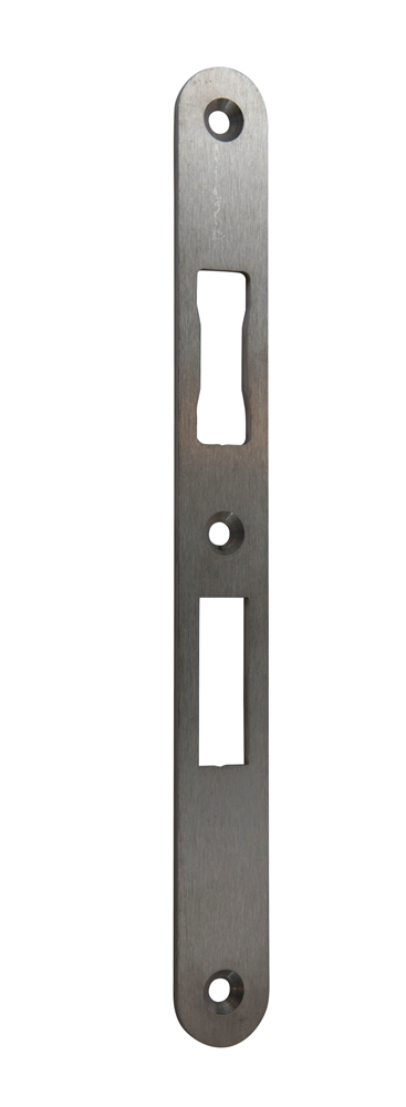 Assa abloy n6001 sluitplaat | rvs 24x235x3mm lip 40mm afgerond| dr 1+2+3+4 - 10049721