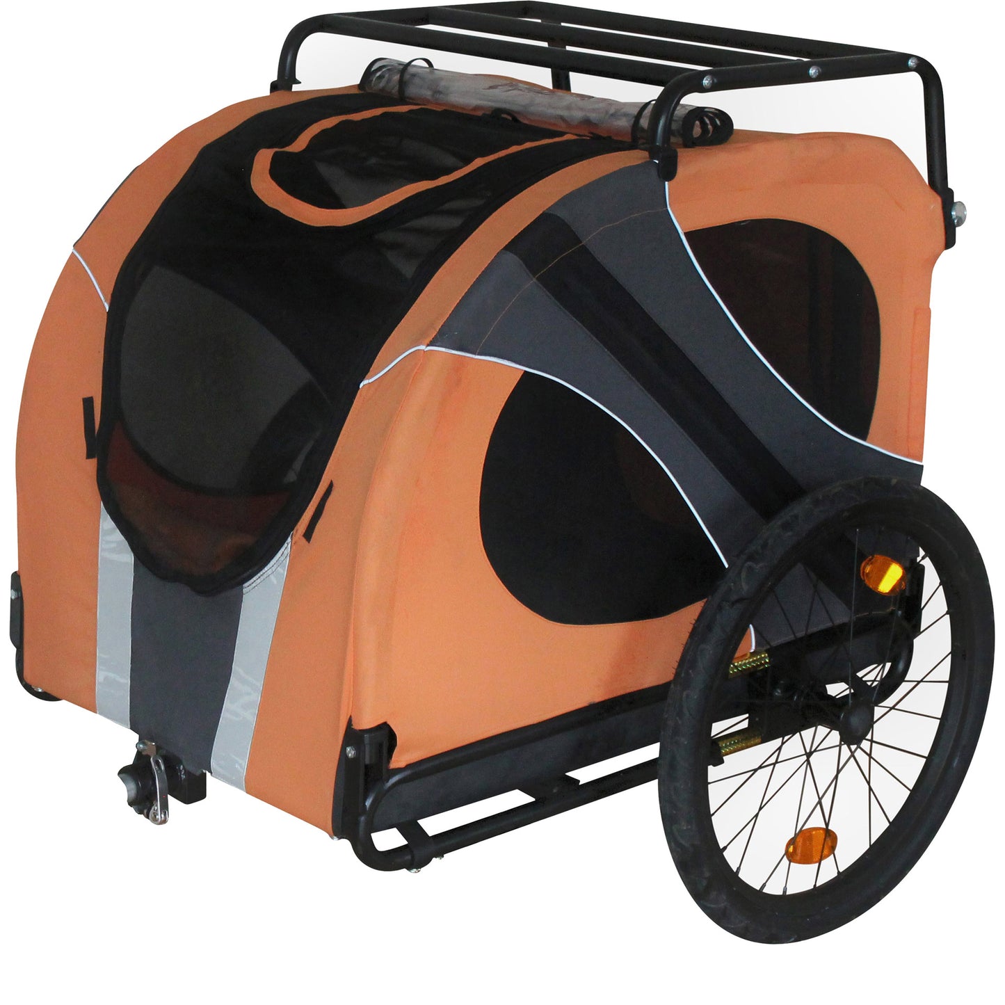 DoggyRide Novel15 Trailer - Lichtgewicht hondenfietskar, 50 kg draagvermogen, 20 inch wielen, zwart, comfortabel #DoggyRide #Novel15 #hondenfietskar