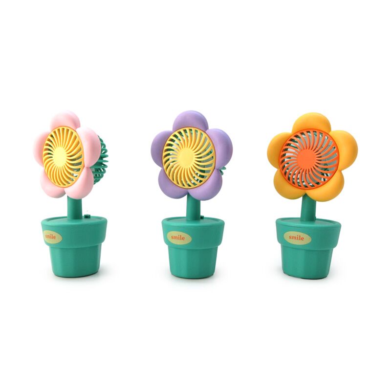Bloempot mini ventilator oplaadbaar usb