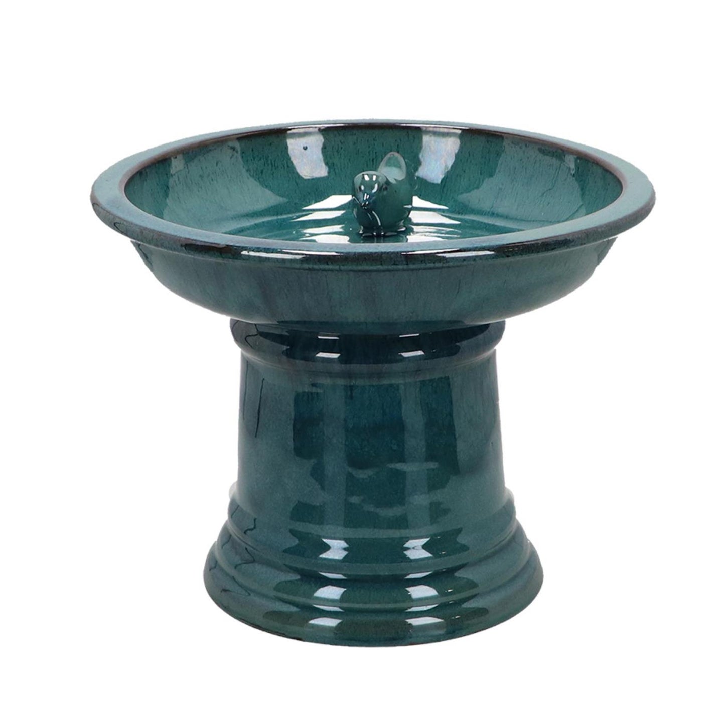 Esschert design vogelbad op voet petrol ã˜29xh23cm