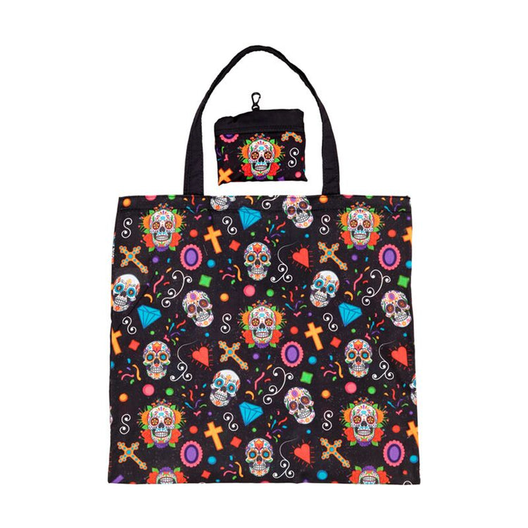 Opvouwbare tas - dia de los muertos