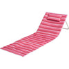 Pro beach strandmat met rugsteun strepen