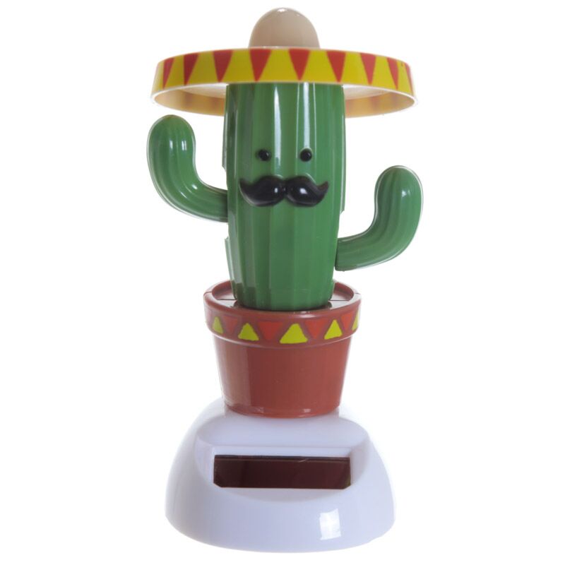 Cactus met sombrero solar poppetje