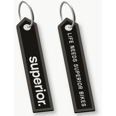 Superior sleutelhanger zwart wit