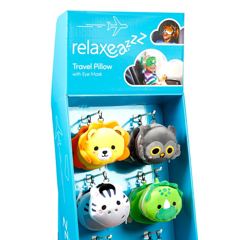 10 haken product display stand voor relaxeazzz reiskussens slaapmaskers