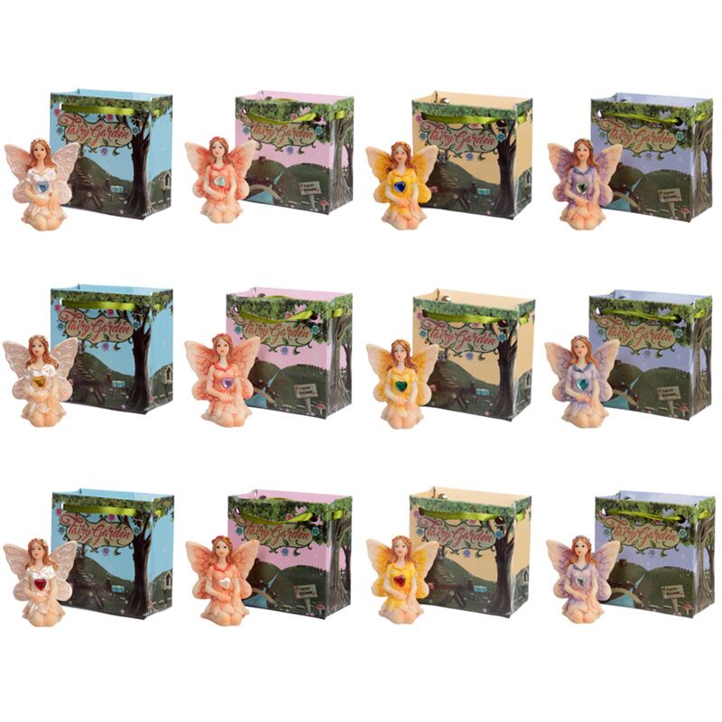 Edelsteentjes fee in een mini cadeautasje