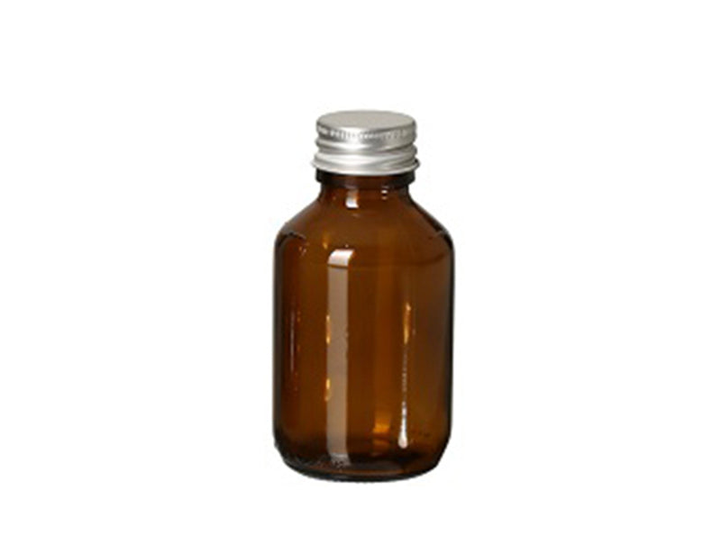 Fair squared glazen fles met dop - leeg - 100 ml