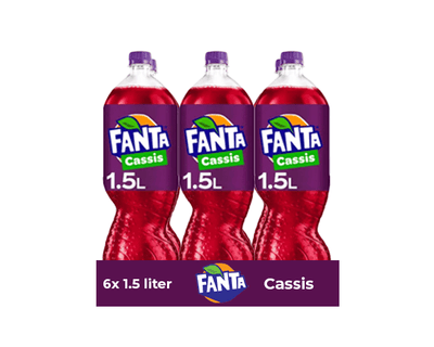 Fanta cassis pet fles (6x 1,5 liter)