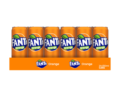 Fanta orange blik (24x 33cl) (kopie)