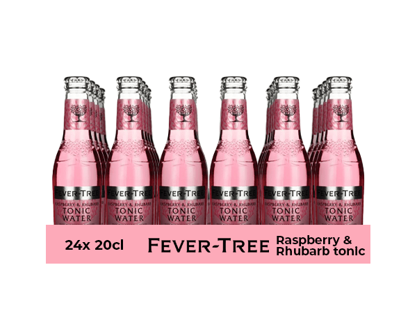 Fever tree raspberry rhubarb tonic (24x 20cl)