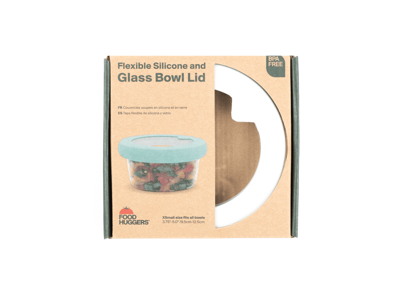Food huggers siliconen deksel - white - xtra small