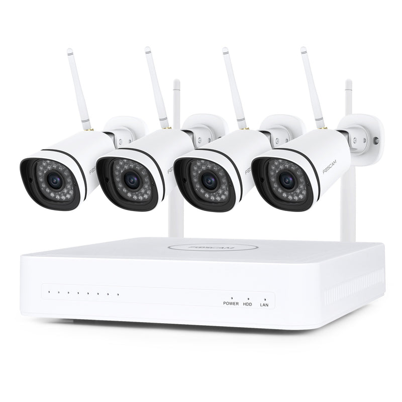 Foscam FN8108W-B4-1T, 2K 3MP 8-kanaals WiFi beveiligingss