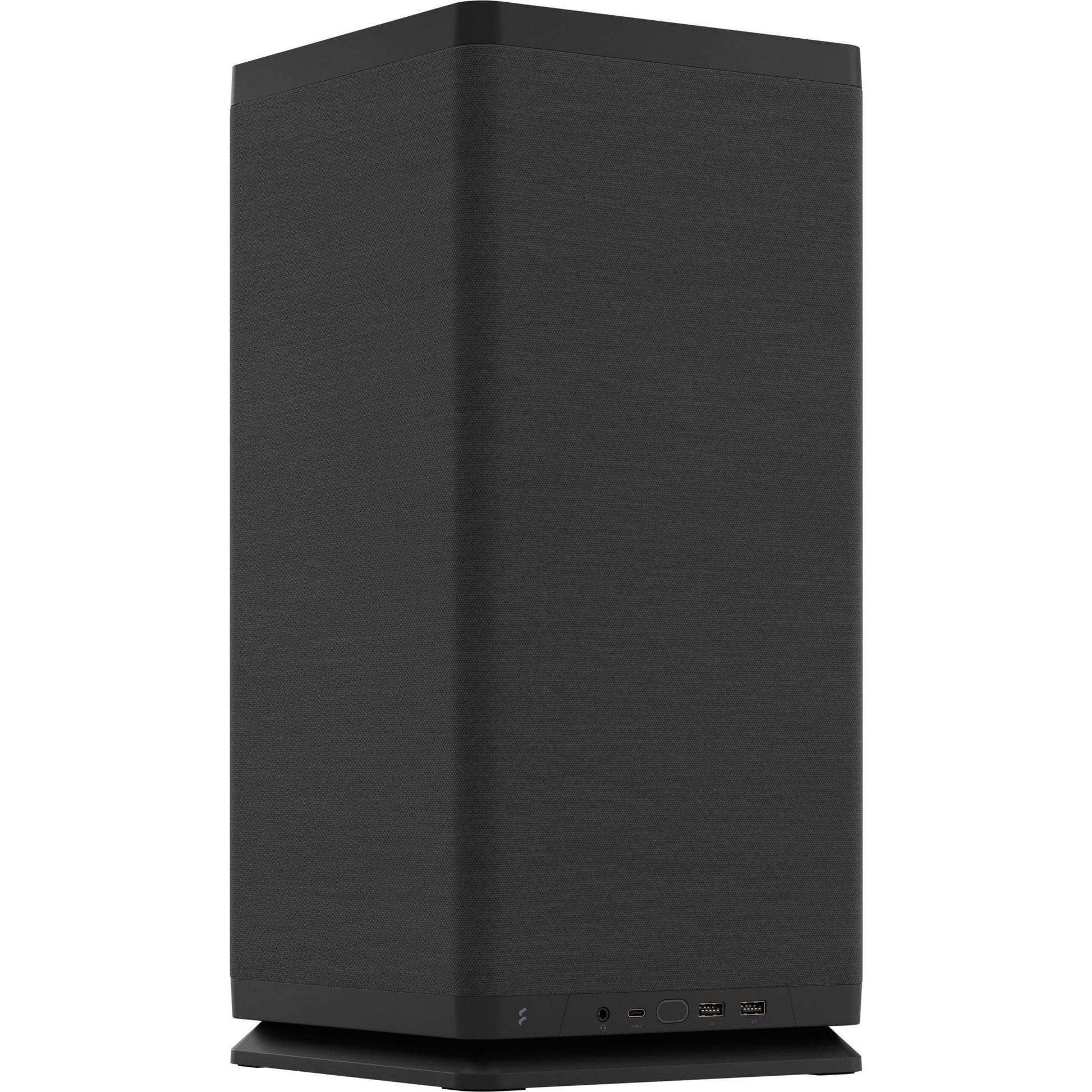 Fractal design mood black mini tower behuizing (zwart | 2x usb-a | 1x usb-c)