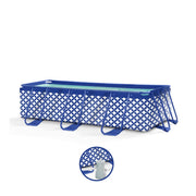 Elegance | donkerblauw wit opzet zwembad 400x200x100 cm incl. accessoires - afbeelding 1