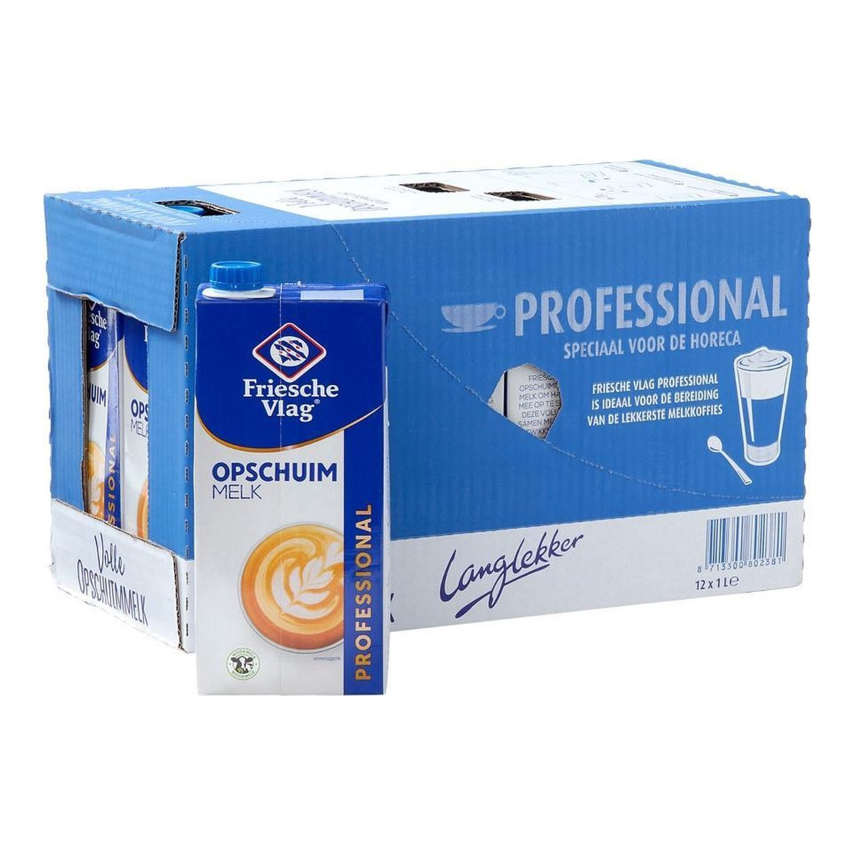 Friesche vlag opschuimmelk pak (12x 1 liter)