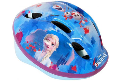 Disney Frozen fiets- skatehelm blauw roze maat 51-55 cm