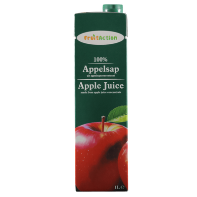 Fruit action appelsap pak 100% (6x 1 liter)