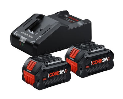 Bosch blauw accu starterset | 2 x procore18v+ 8.0ah + gal 18v-160 professional - 1600a02x03