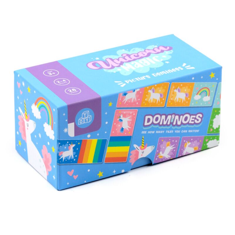Unicorn magic kinder domino set